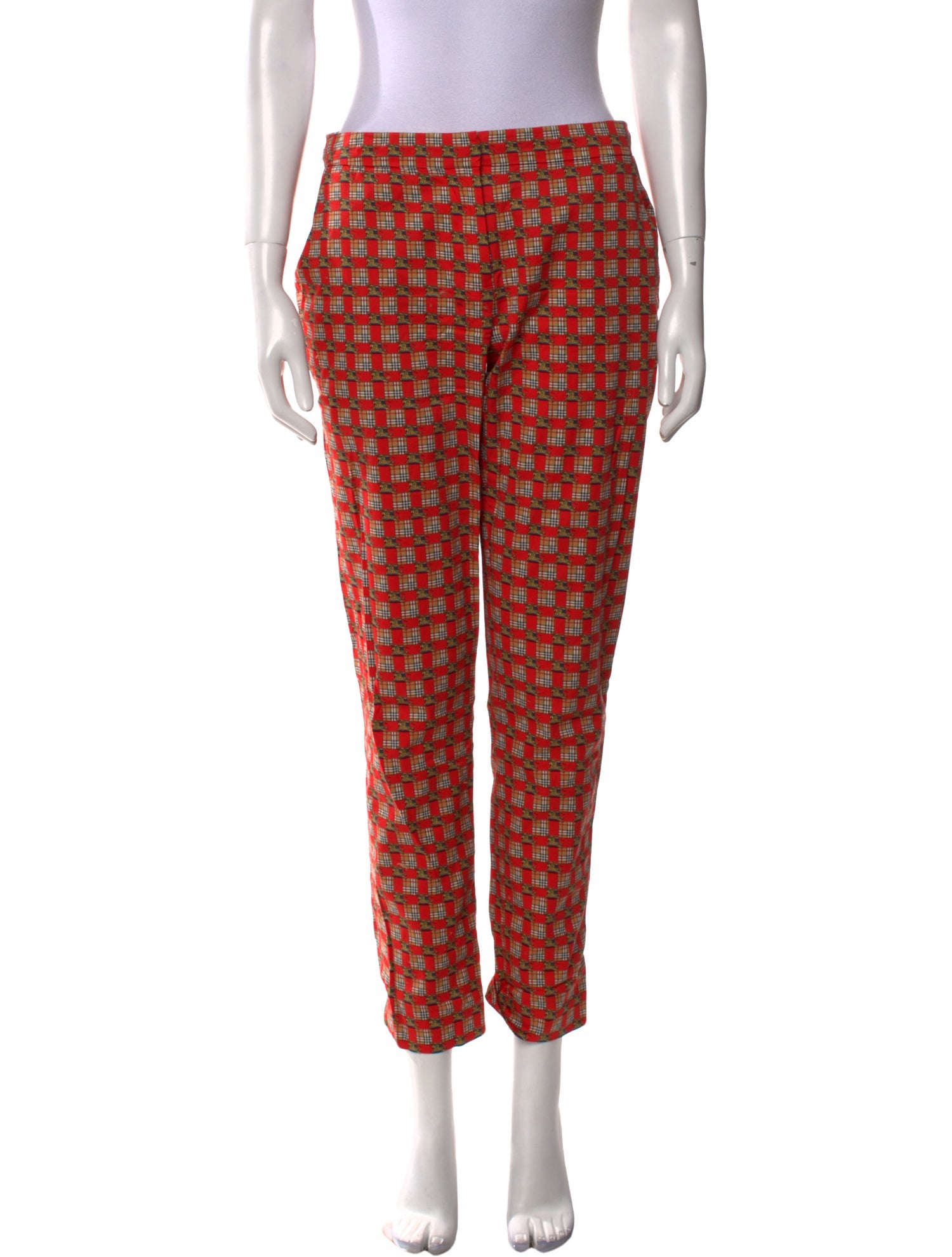 Burberry Printed Straight Leg Pants